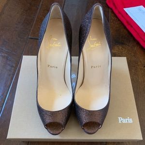 Christian Louboutin 140mm Bambou Pumps in Bronze